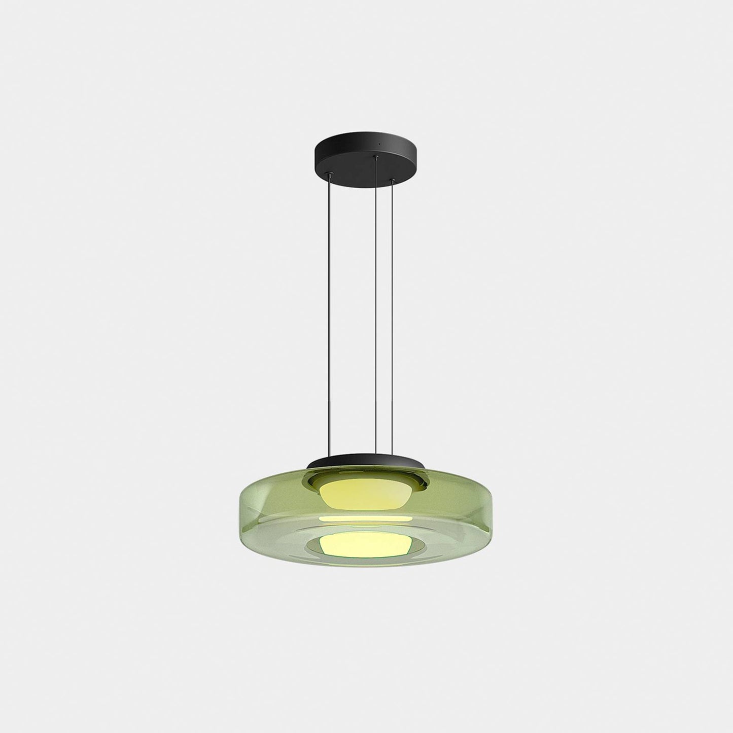 LumiPure | Suspension Verre & Métal Moderne pour Salon