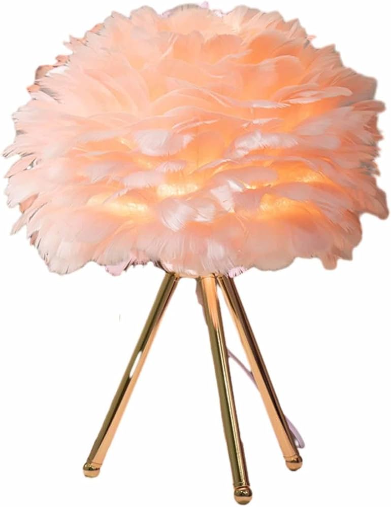 LapiPlumes - Lampe à Plumes Élégante | LED Dimmbare | Salon ou Chambre