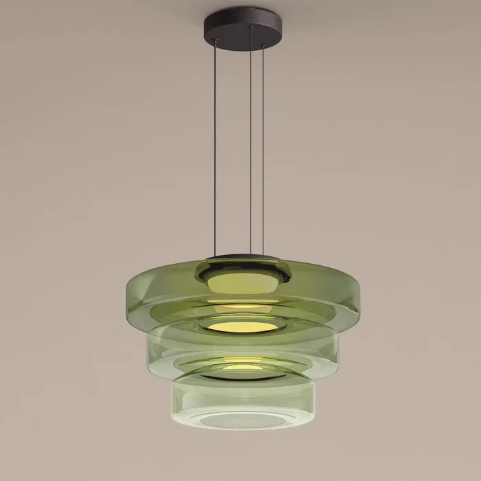 LumiPure | Suspension Verre & Métal Moderne pour Salon