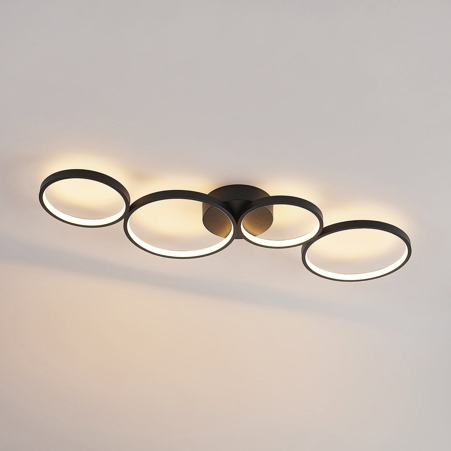Luminexa LED | Plafonnier Noir Design pour Salon