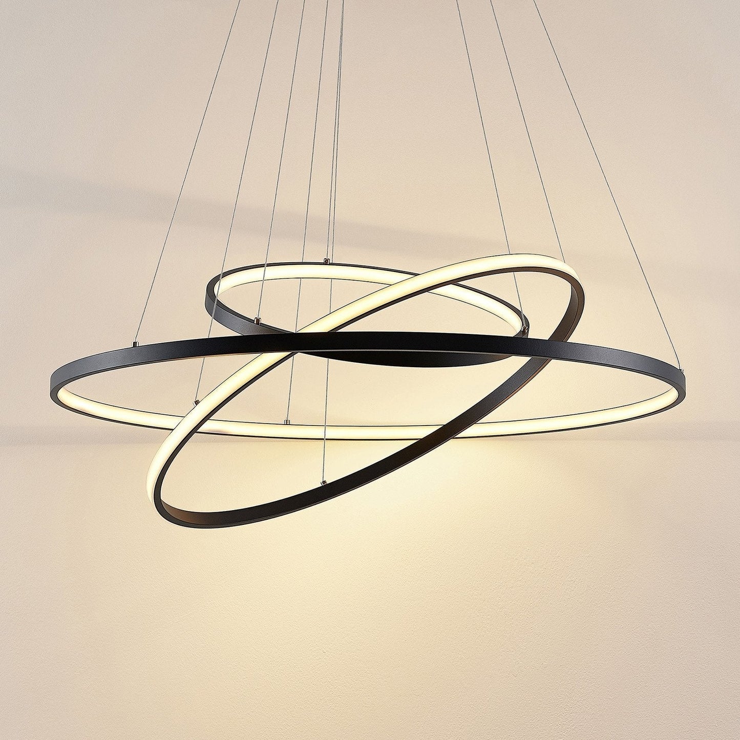Luminara LED | Suspension Noire Dimmable pour Salle à Manger