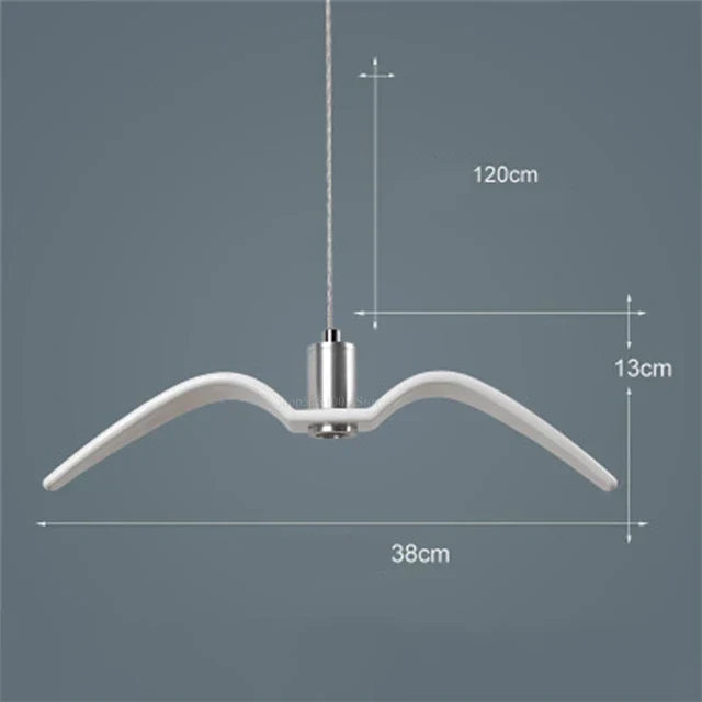 LumiOiseau - Suspension Design en Forme d’Oiseau pour Salon et Salle à Manger
