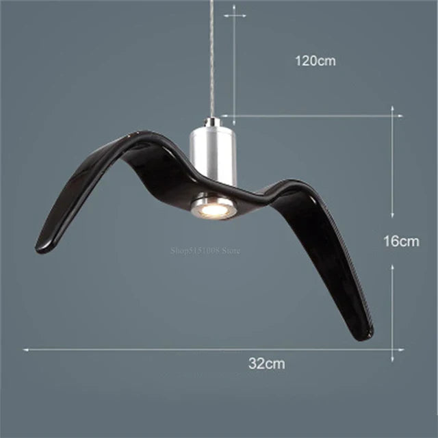 LumiOiseau - Suspension Design en Forme d’Oiseau pour Salon et Salle à Manger