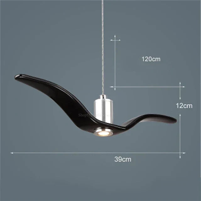 LumiOiseau - Suspension Design en Forme d’Oiseau pour Salon et Salle à Manger