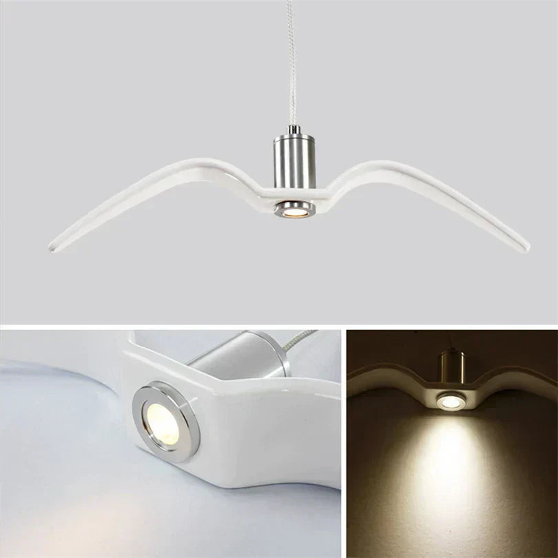 LumiOiseau - Suspension Design en Forme d’Oiseau pour Salon et Salle à Manger