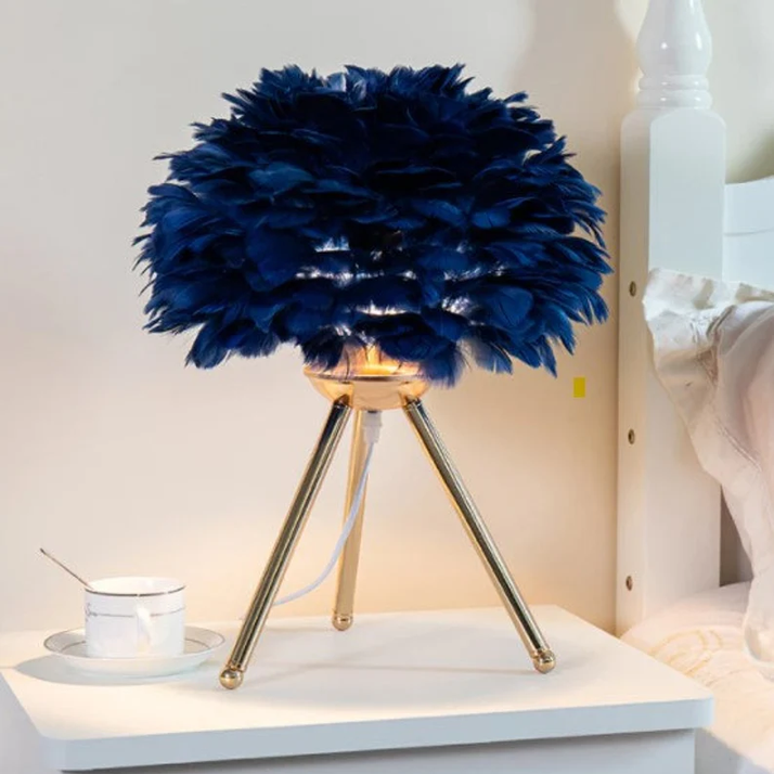 LapiPlumes - Lampe à Plumes Élégante | LED Dimmbare | Salon ou Chambre