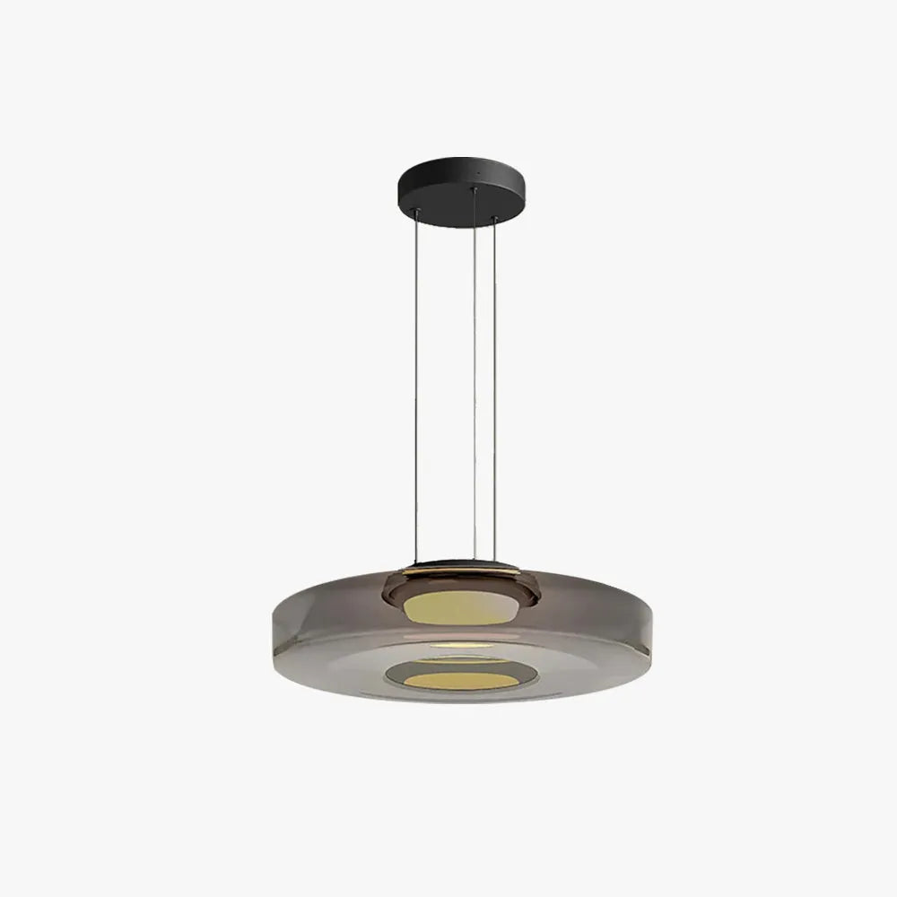 LumiPure | Suspension Verre & Métal Moderne pour Salon