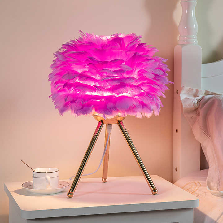 LapiPlumes - Lampe à Plumes Élégante | LED Dimmbare | Salon ou Chambre