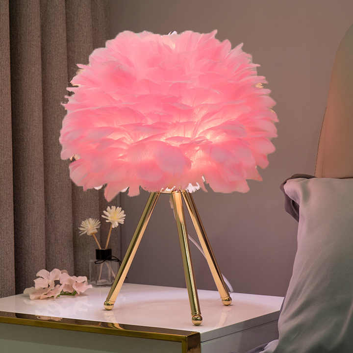 LapiPlumes - Lampe à Plumes Élégante | LED Dimmbare | Salon ou Chambre
