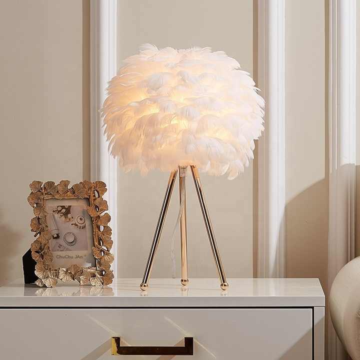 LapiPlumes - Lampe à Plumes Élégante | LED Dimmbare | Salon ou Chambre