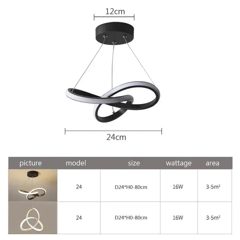LumiVague | Plafonnier LED Moderne Éco-énergétique Salon
