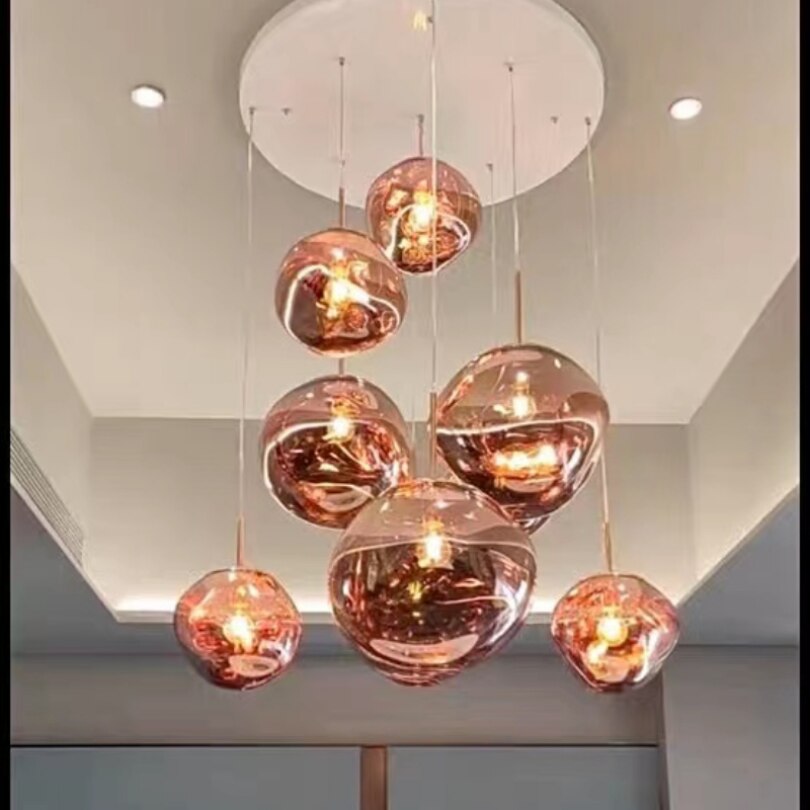 LusFond - Effet Verre Fondu | Suspension Moderne
