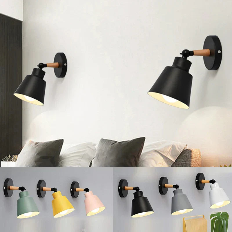 ApliScand - Applique Murale Style Scandinave avec Abat-jour Simple