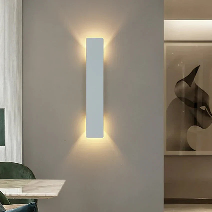 ApliDouble - Applique Murale Extérieur longue double éclairage