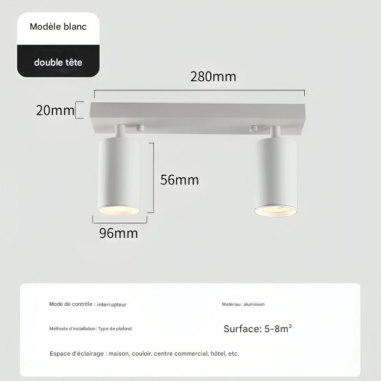 VerreLume | Plafonnier Verre Vintage E27 pour Salon