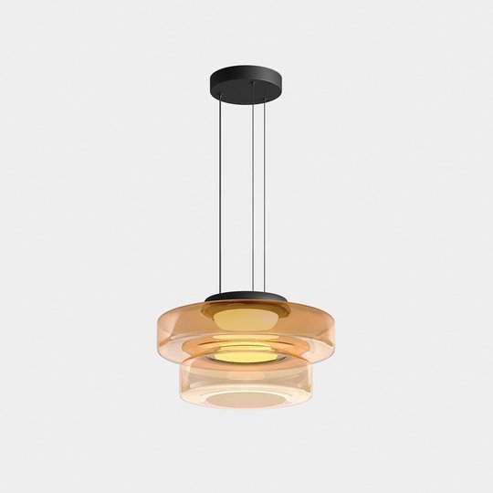 LumiPure | Suspension Verre & Métal Moderne pour Salon