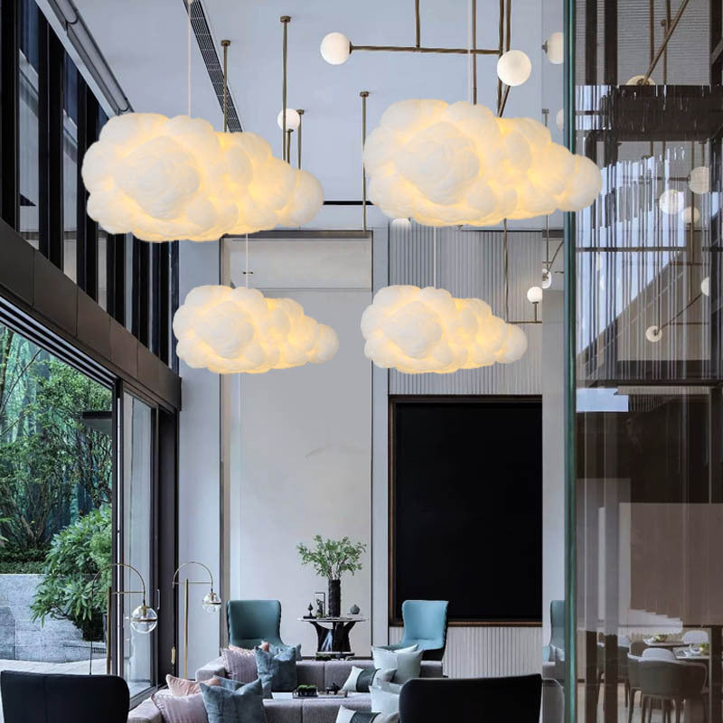 LumiÉpure | Suspension Blanche Moderne Lumière Douce Chambre