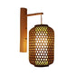 ApliBambou - Applique murale Bambou Ovale Suspendu Style Bohème