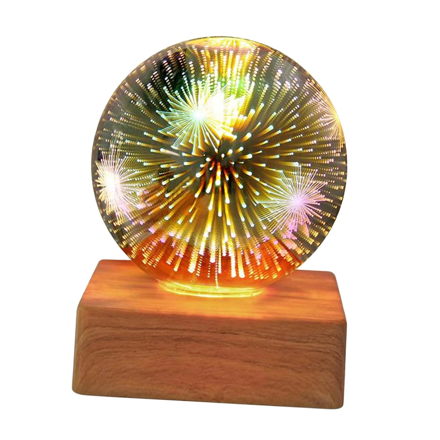 LumiCristal | Lampe LED 3D Fleur Cristal Décorative