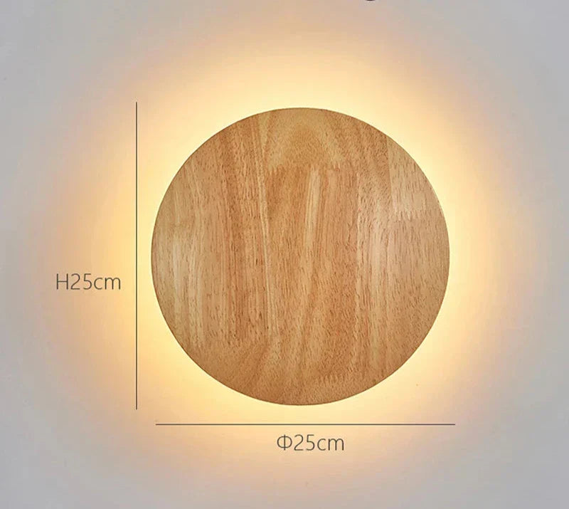 ApliBois - Applique Murale Salon en Bois - Ronde Design