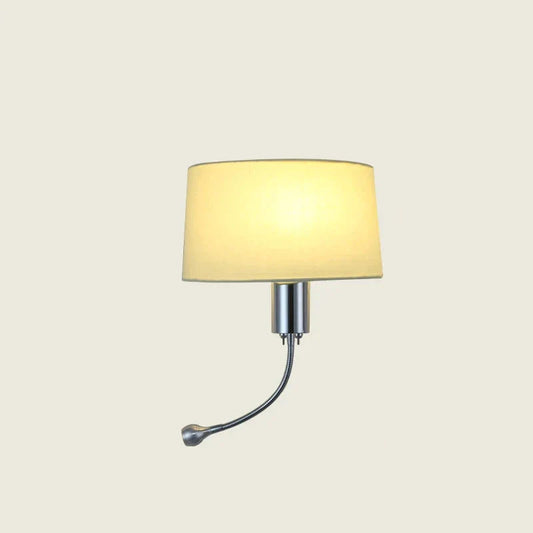 ApliLis - Applique Murale tête de lit Moderne en Tissu et métal avec liseuse