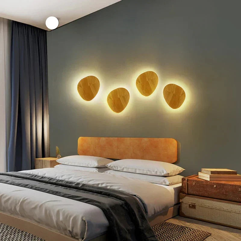 ApliBois - Applique Murale Salon en Bois - Ronde Design