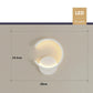 ApliCercle - Applique Murale Chambre Design Led en forme de cercle ouvert