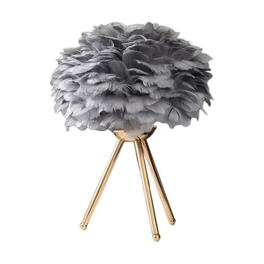 LapiPlumes - Lampe à Plumes Élégante | LED Dimmbare | Salon ou Chambre