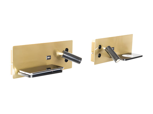 ApliDor - Applique Murale Tête de lit Design Avec chargeur à Induction et USB