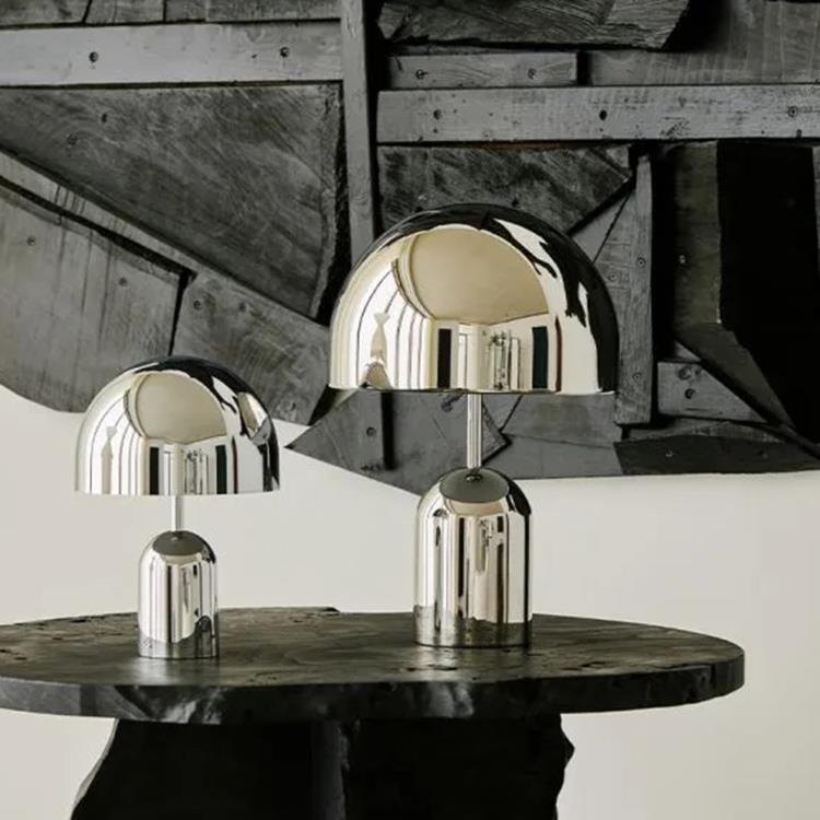 LunaGlow | Lampe de Table Portable LED Chromée