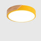 LumiWood - Plafonnier LED Rond Minimaliste avec Décor Bois