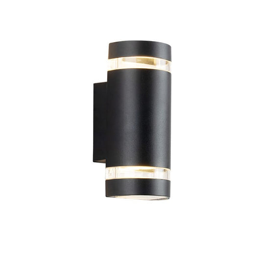 ApliAlu - Applique Murale extérieur ovale noire moderne LED en Aluminium